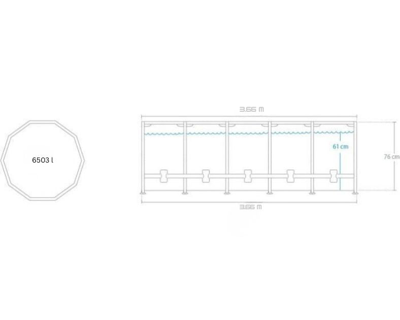 INTEX Metal Frame Schwimmbecken