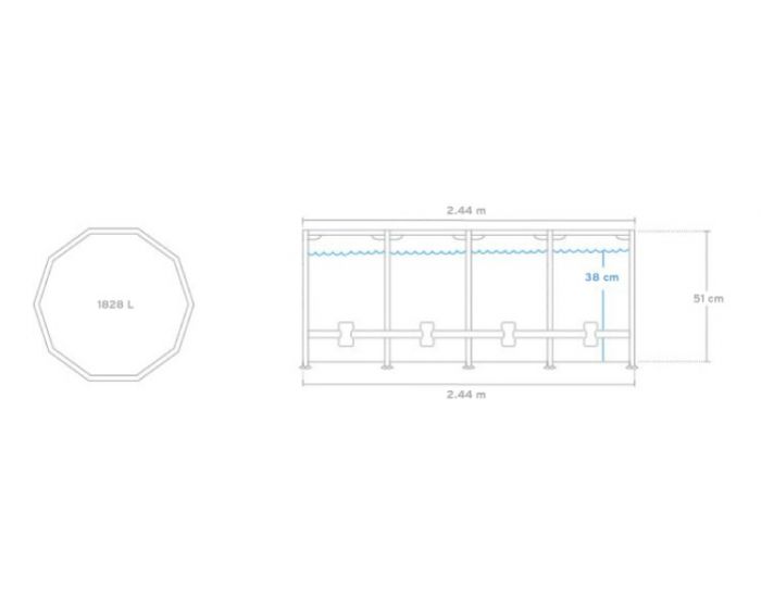 INTEX Metal Frame Schwimmbecken