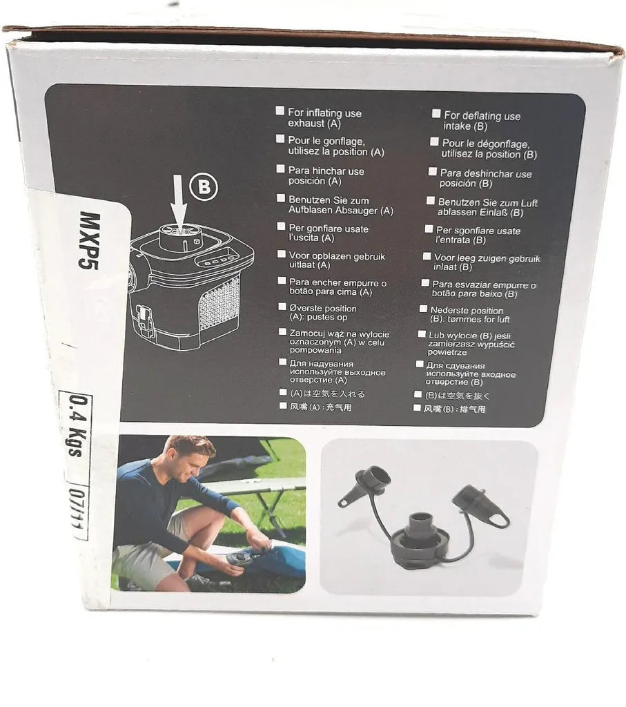 INTEX Tragbare Elektrische Luftpumpe Quick-Fill | 220–240V & 12V
